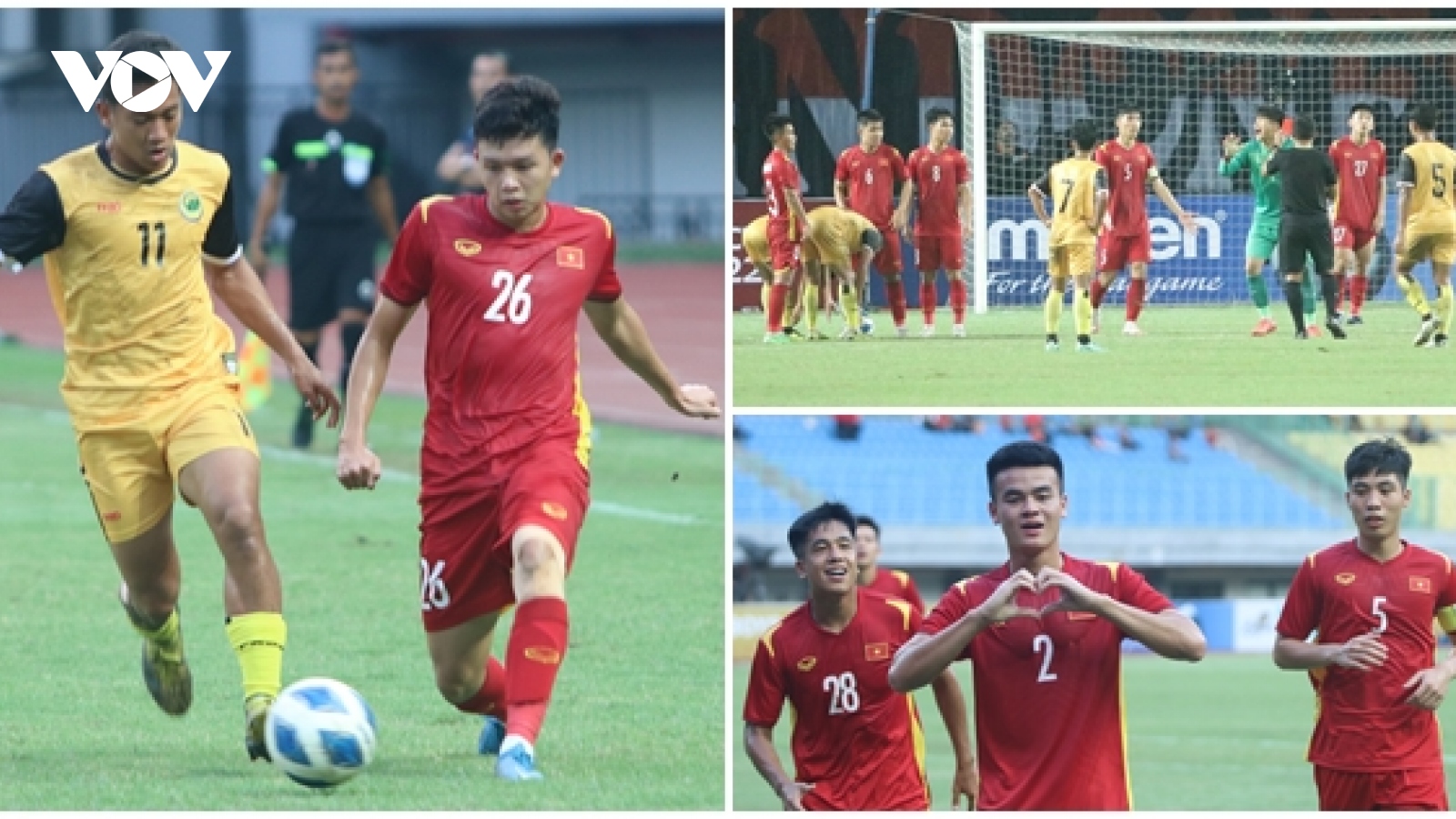 U19 Việt Nam thắng U19 Brunei 4-0 trong ngày thủ môn Hồ Tùng Hân nhận thẻ đỏ